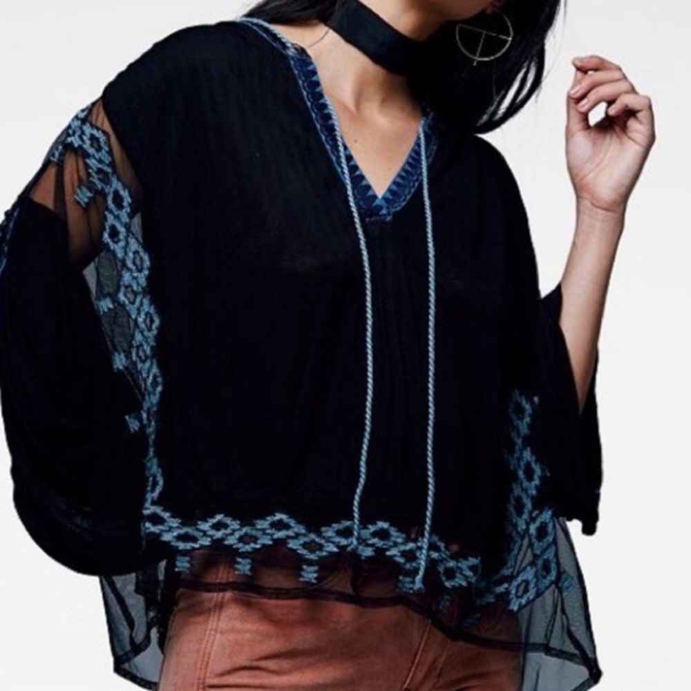 Free People Eden Blouse Sz S
